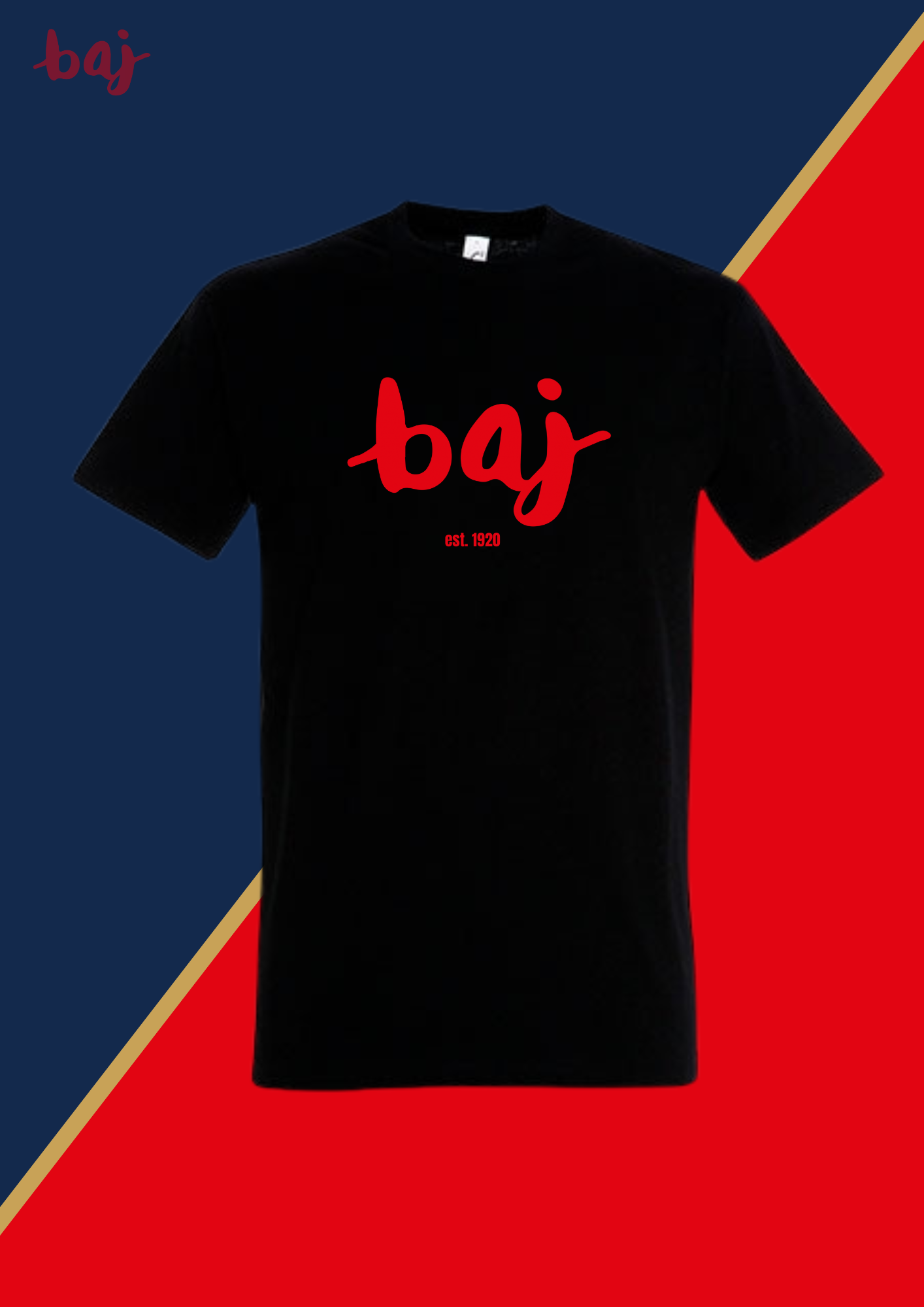 Baj-T-Shirt-großes Logo