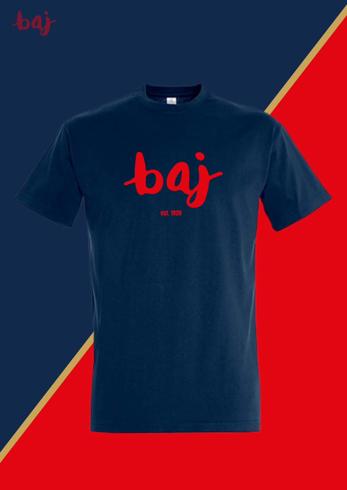 Baj-T-Shirt-großes Logo