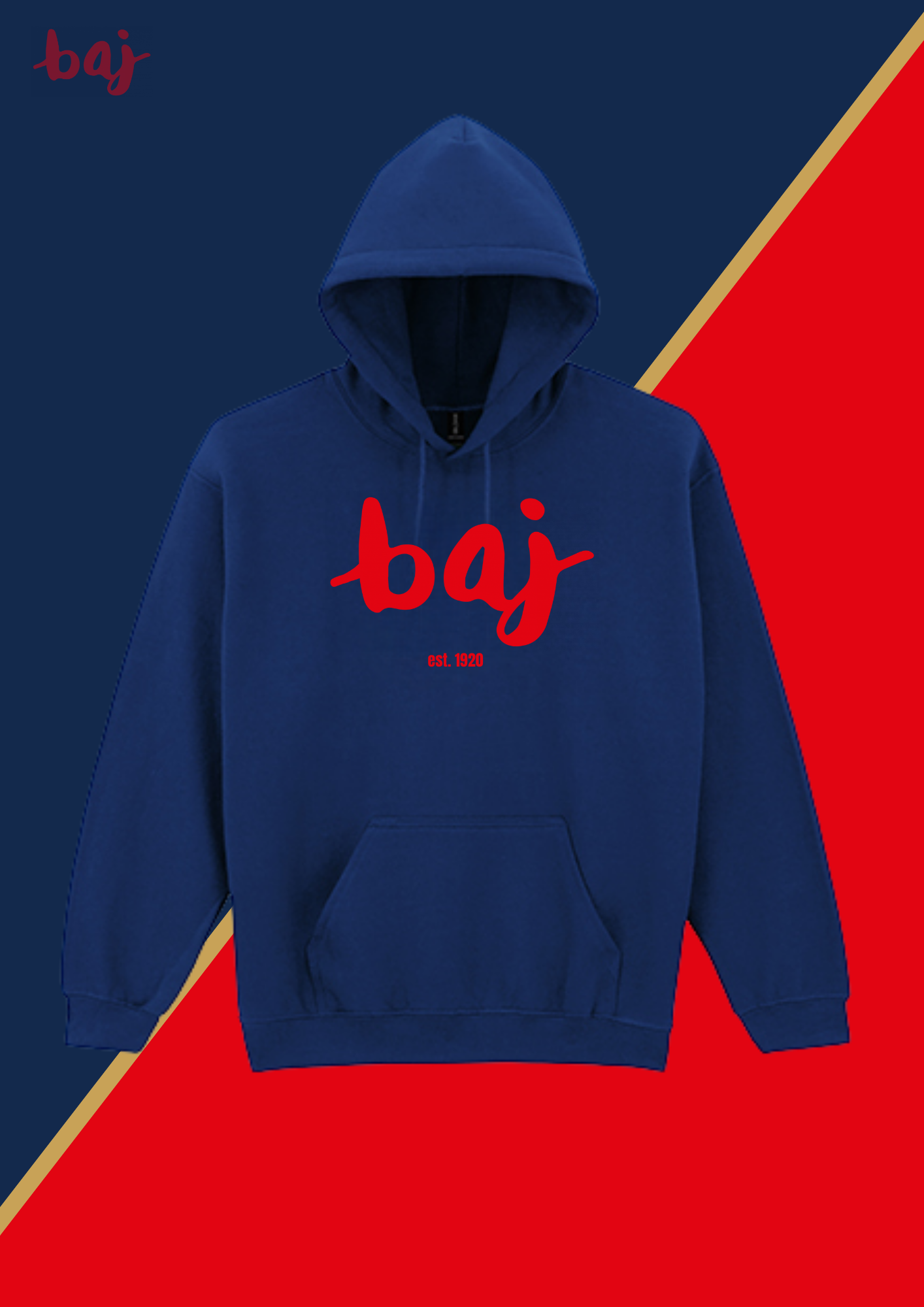 Baj-Basic- Hoodie-großes Logo