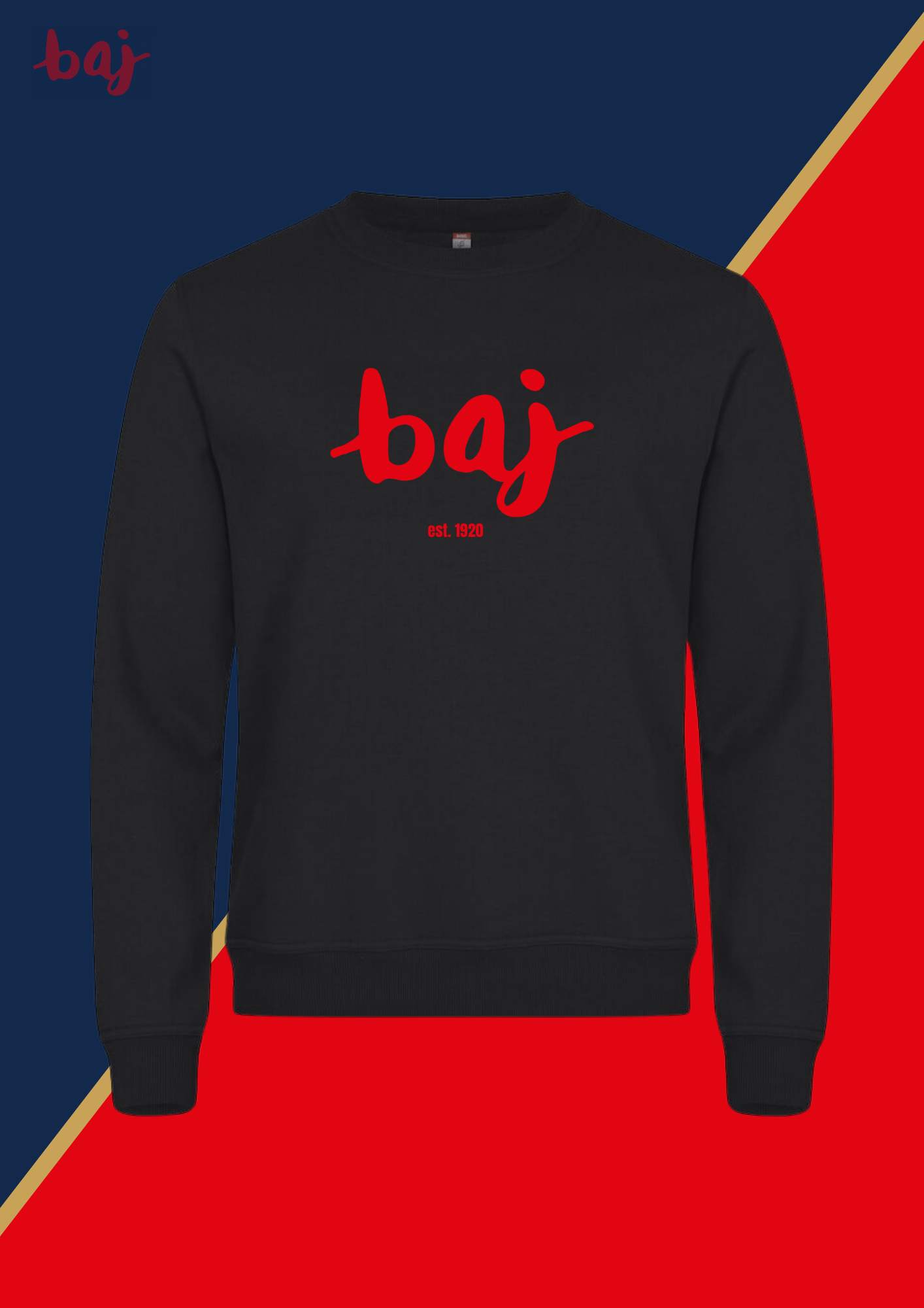 Baj-Premium-Sweater-großes Logo