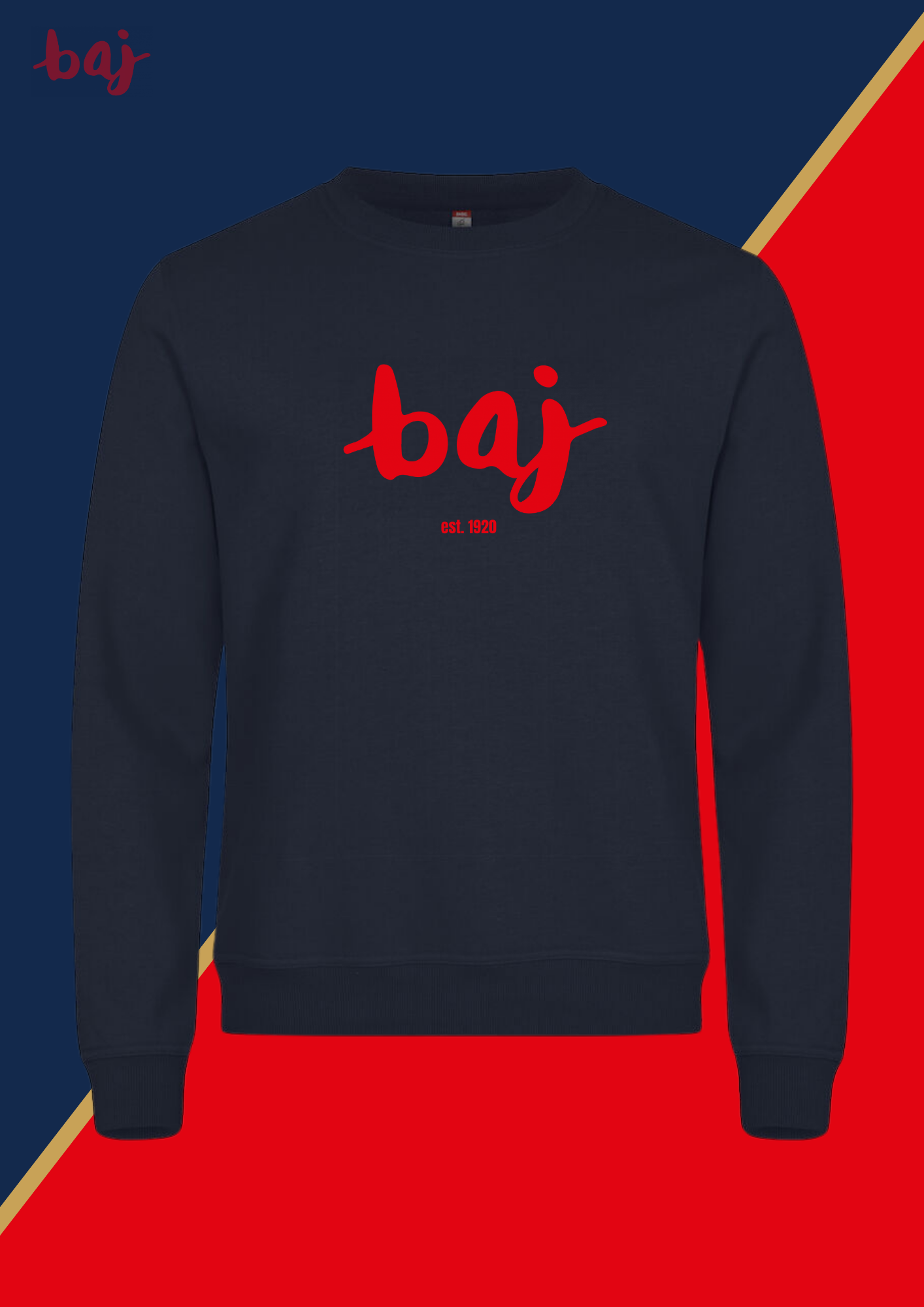Baj-Premium-Sweater-großes Logo