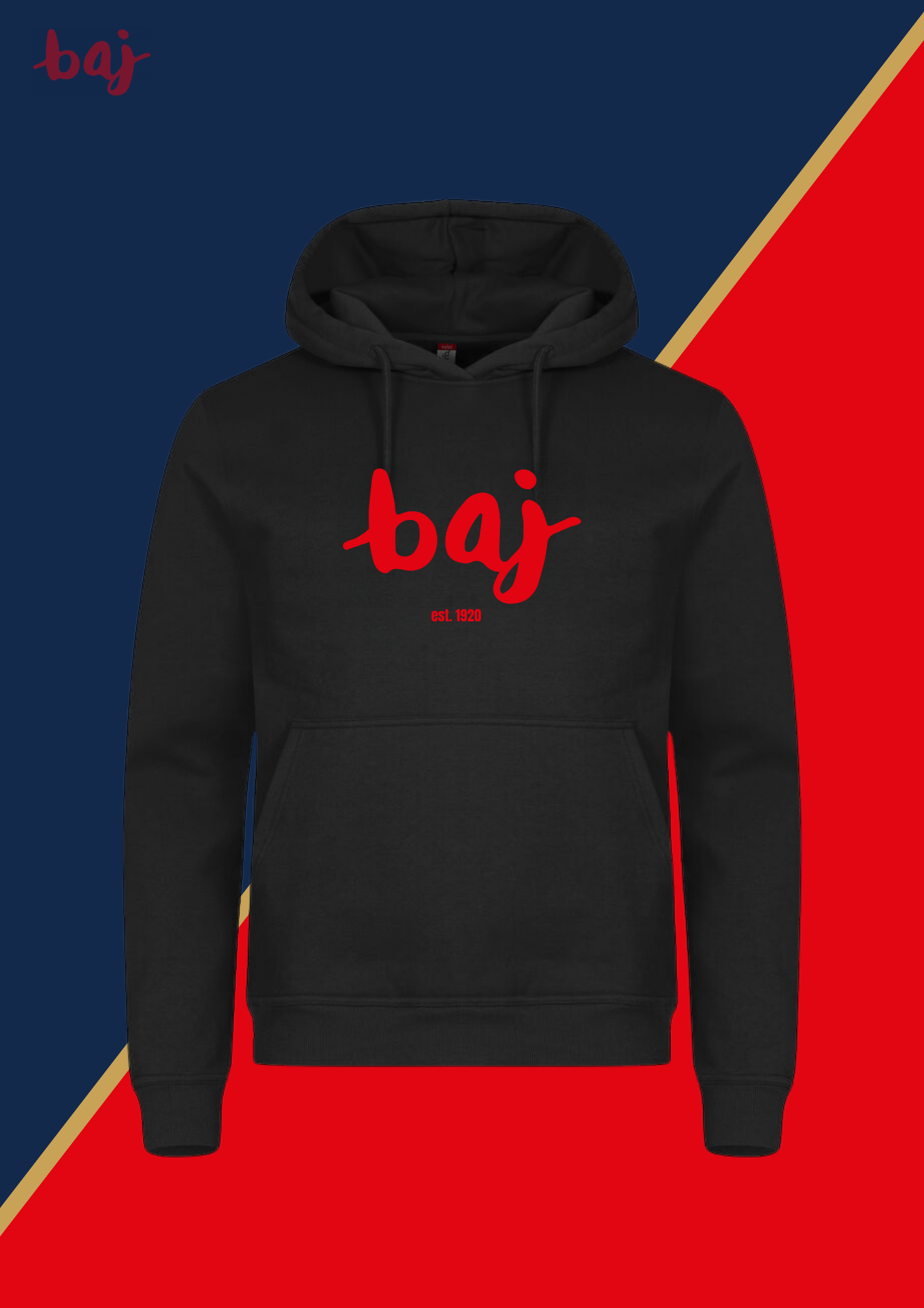Baj-Premium- Hoodie-großes Logo