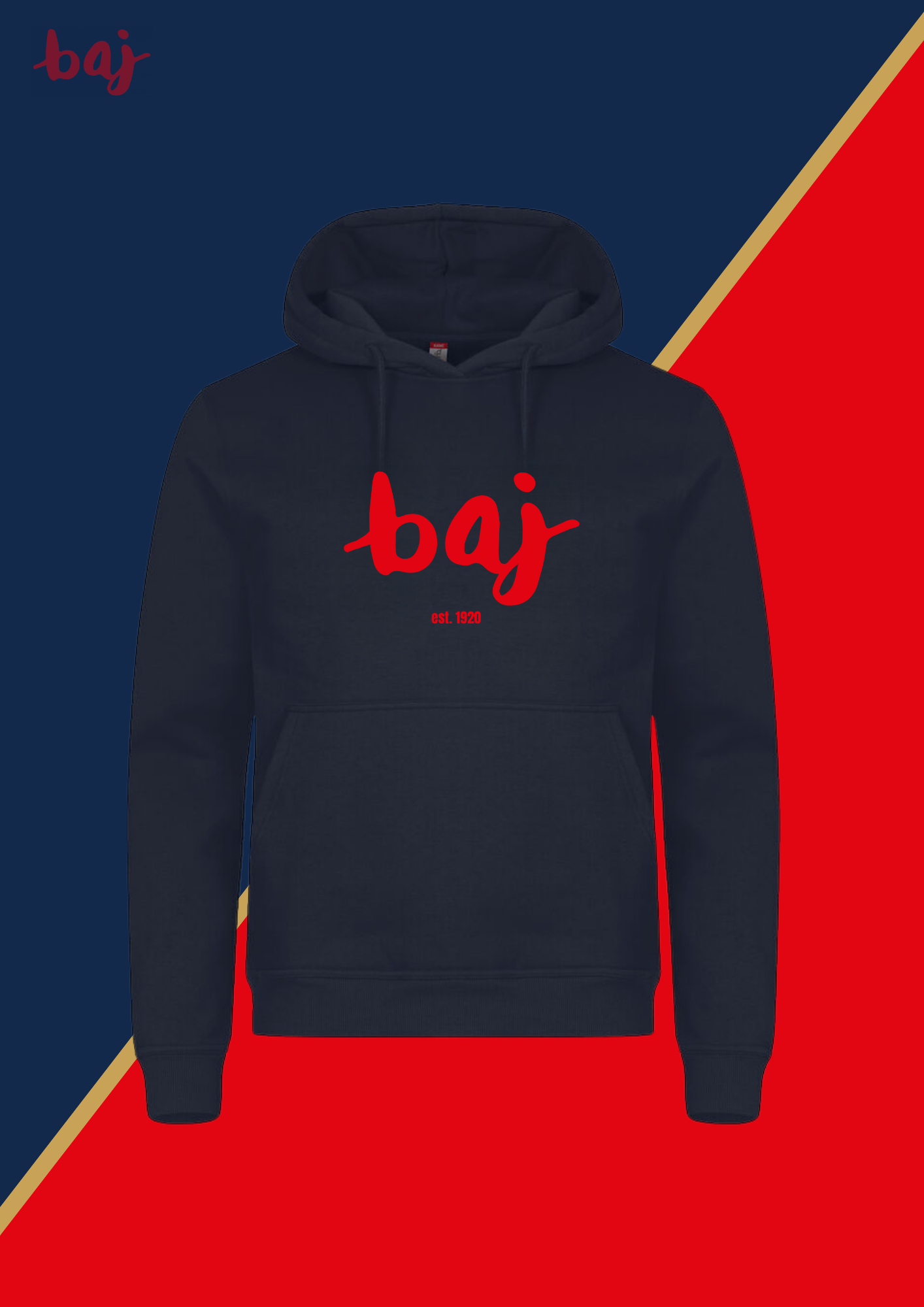 Baj-Premium- Hoodie-großes Logo